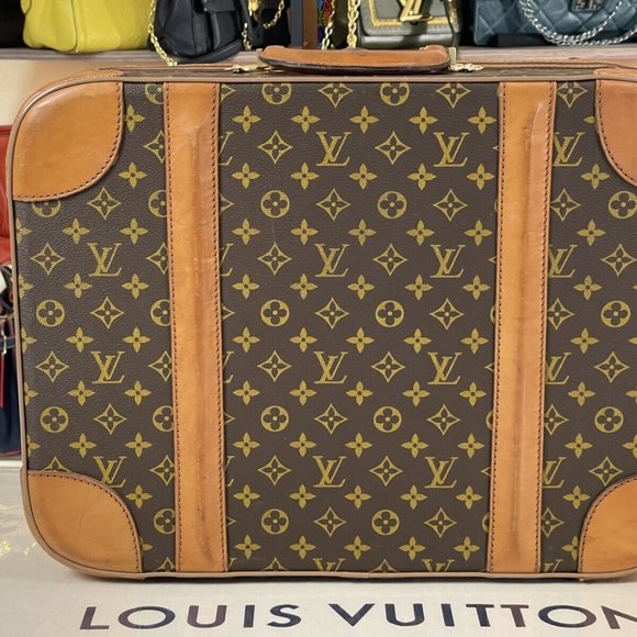 LOUIS VUITTON Vintage 19" Compact Travel Carryon Suitcase Duffle Carryall Bag - Picture 4 of 16